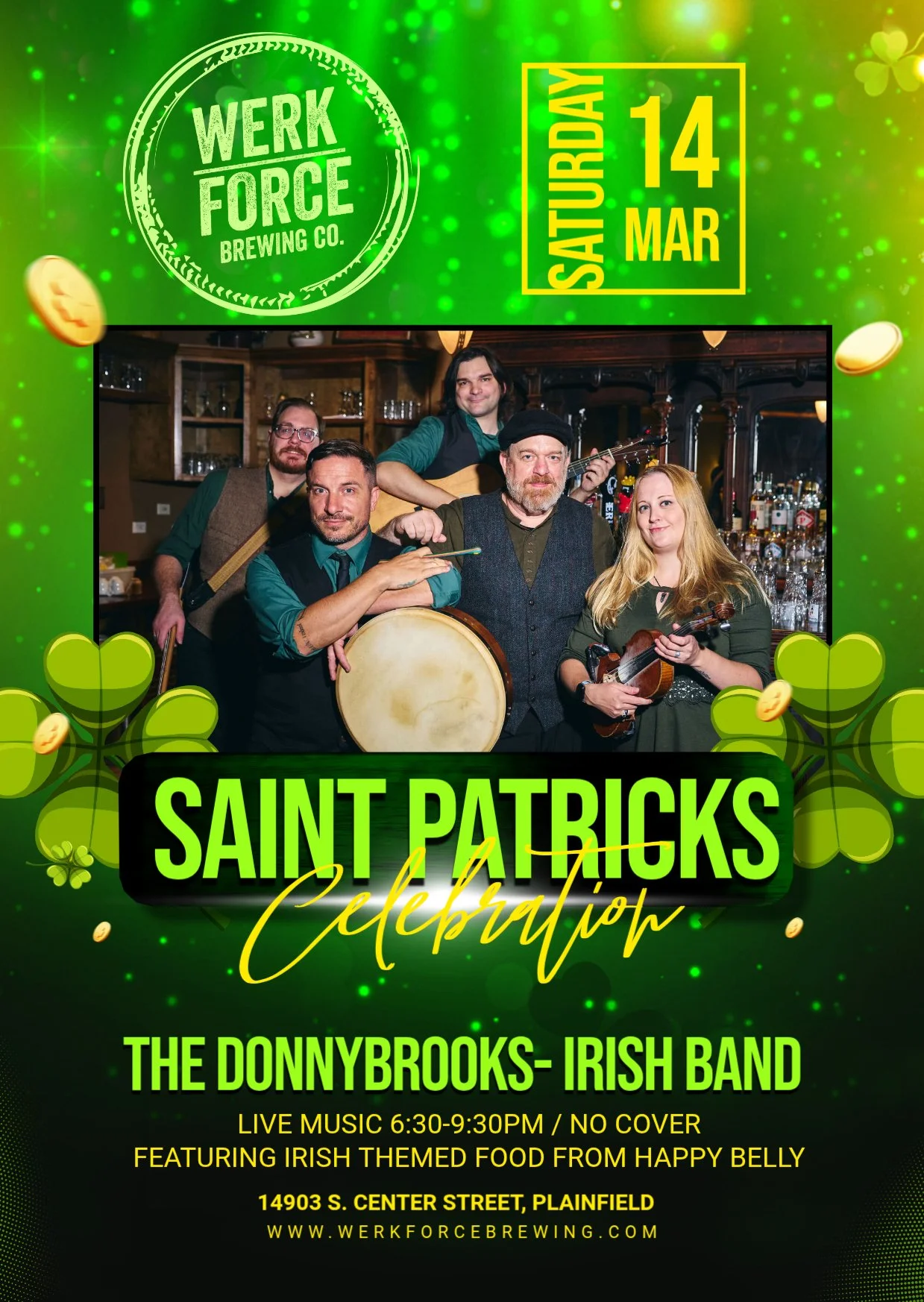 St Patrick's Celebration - Live Music, Irish Themed Food and BEER!!