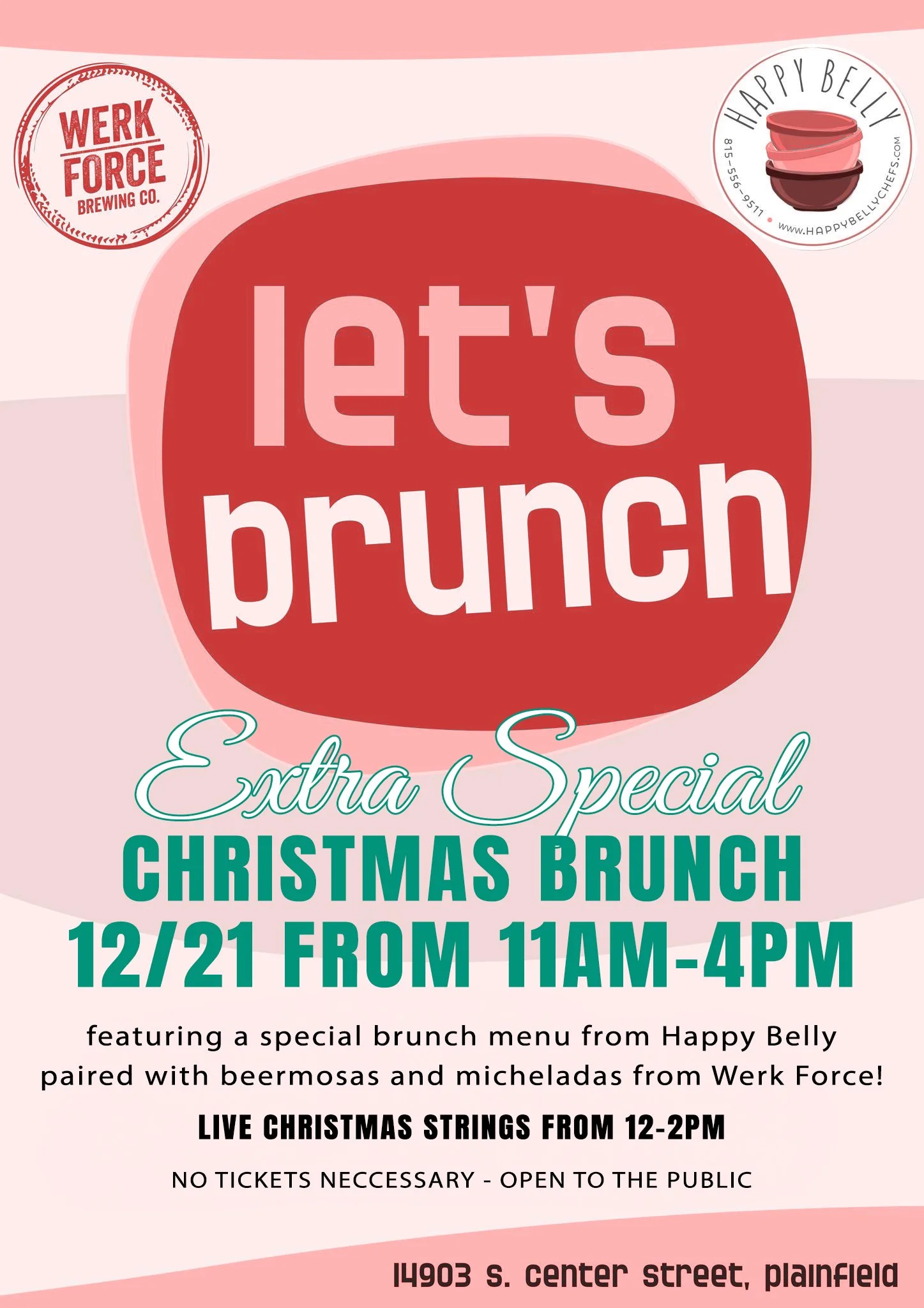 Christmas Brunch w/ Happy Belly - Live Music from 12-2pm