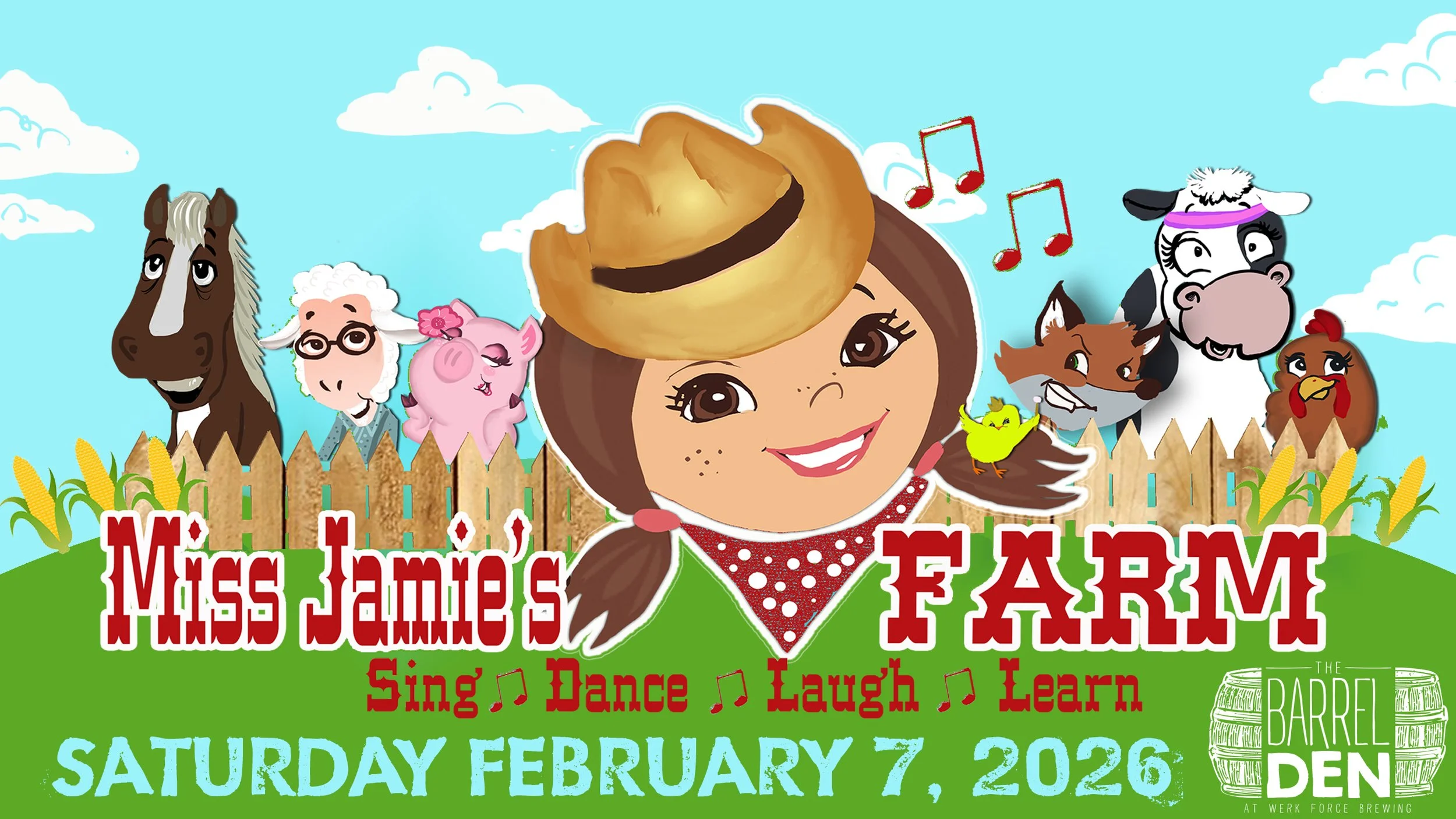 Miss Jamie's Farm at The Barrel Den - Family Event
