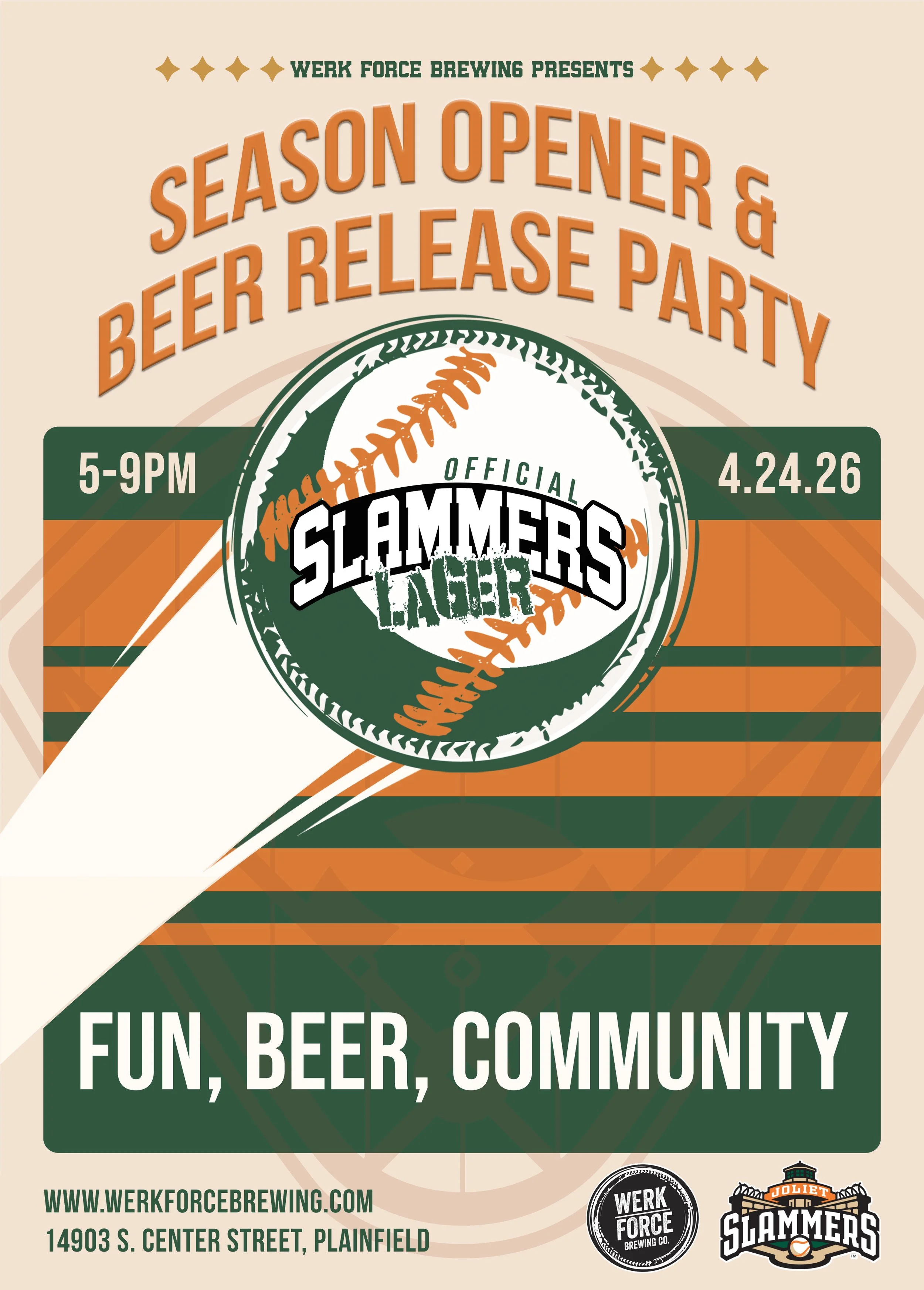 Official Joliet Slammers Season Opener Party