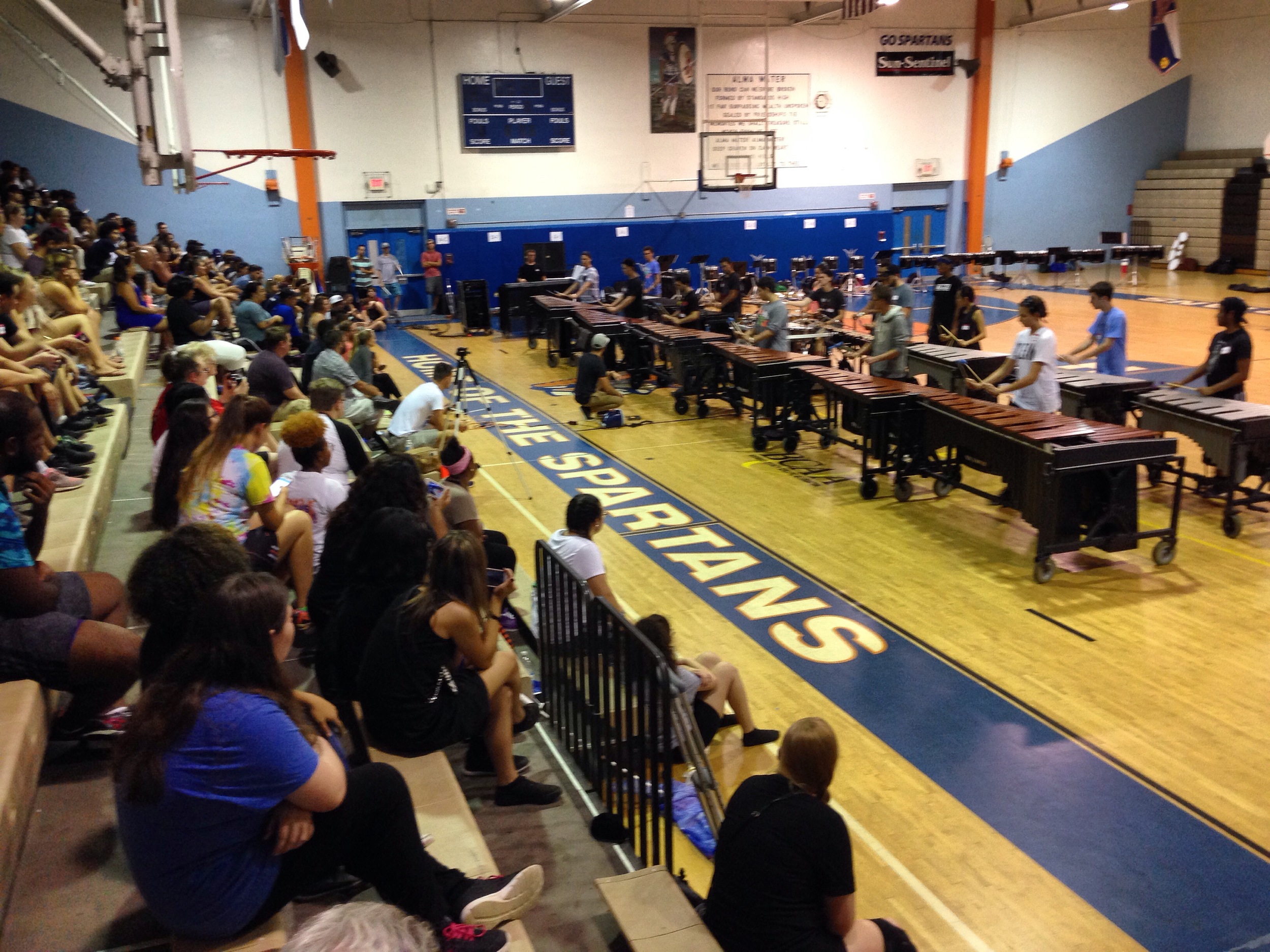 The Front Ensemble playing some fast notes with Gershwin arrangement 