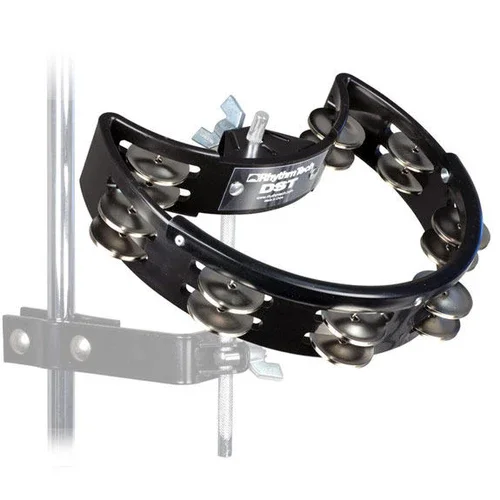 rhythm-tech-dst-drum-set-tambourine-black-w-brass-jingles.webp