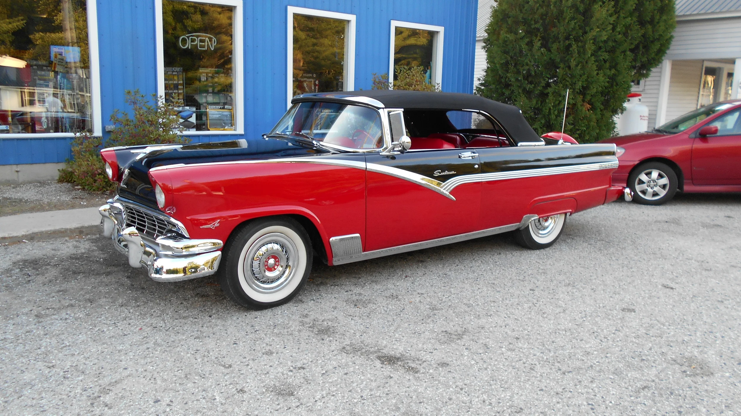 1956 Ford convertible loaded with options and extras.