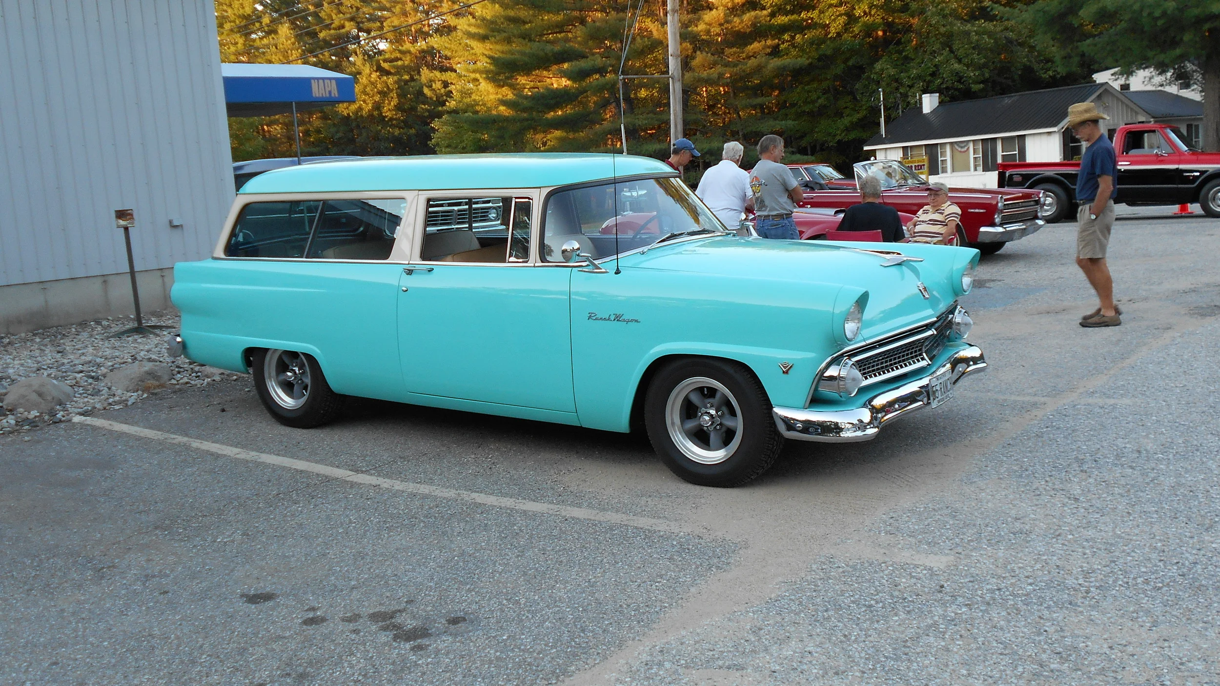 1955 Ford 2 door ranch wagon.