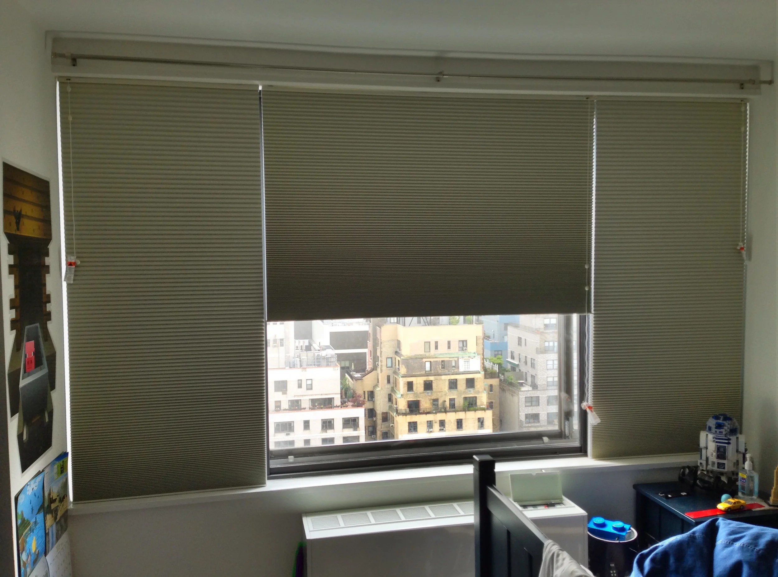 Cellular shades - Upper West Side apartment