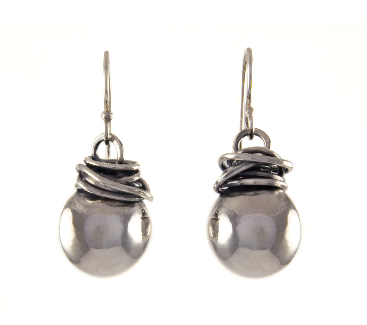 Silver Ball Earrings © Margaret Ellis
