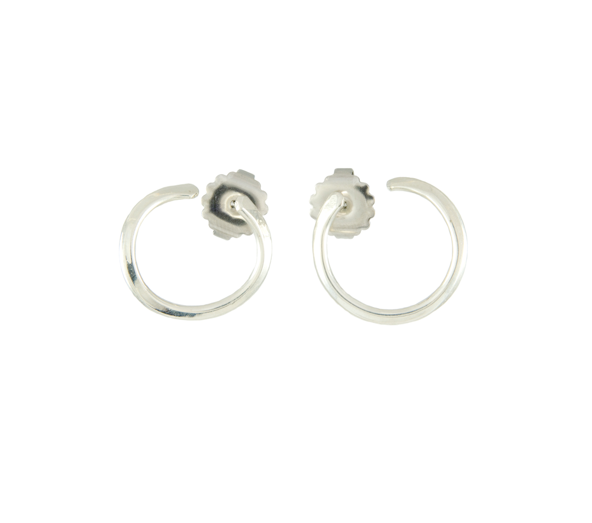 © Margaret Ellis Silver Hoop Earring with Post Backs