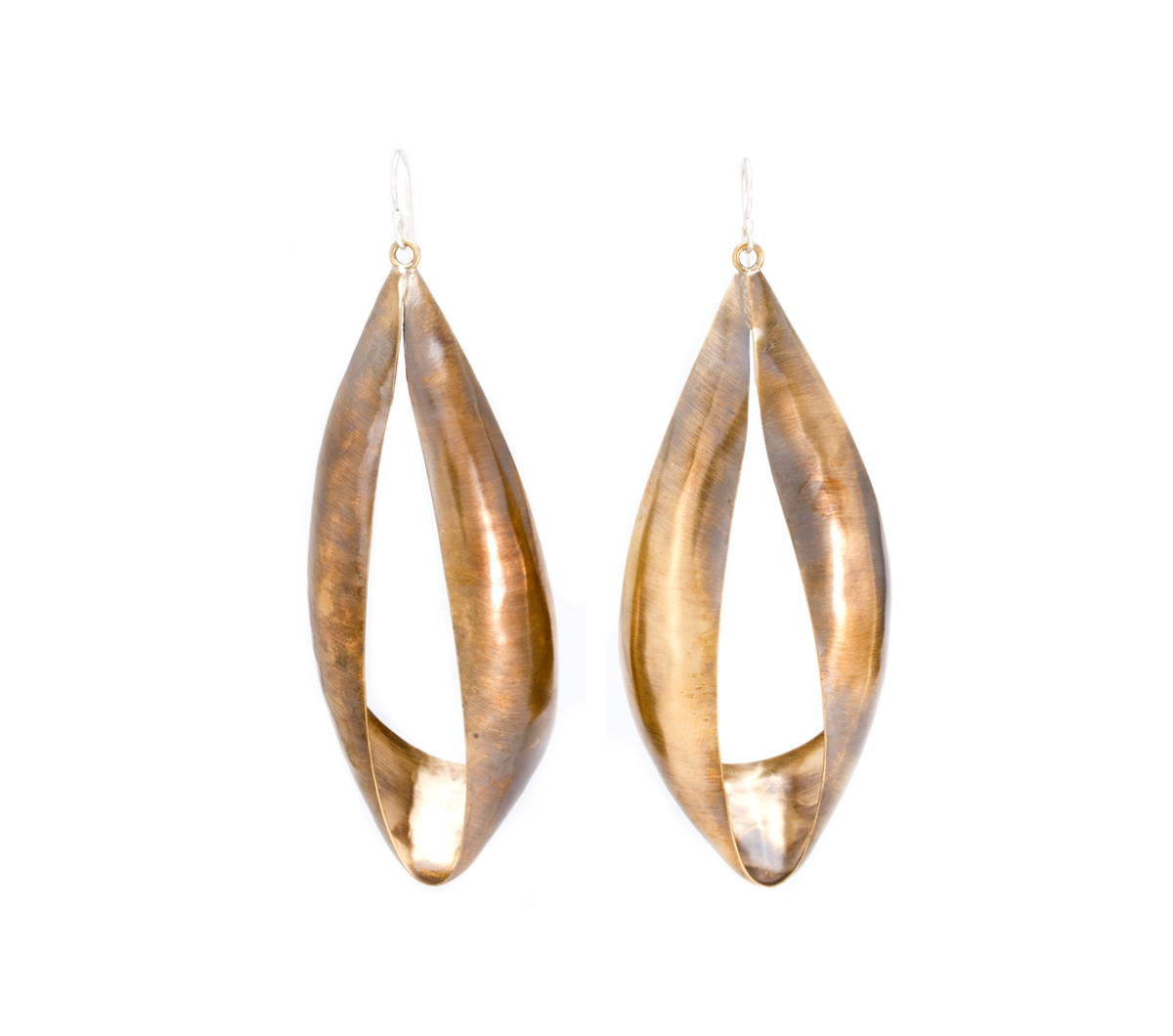 © Margaret Ellis Dark Bronze Grand Loop Hoop Earrings
