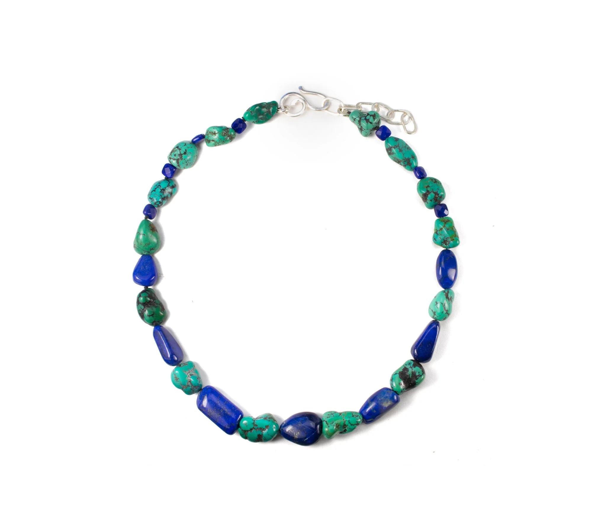 Turquoise and Lapis Stone Necklace