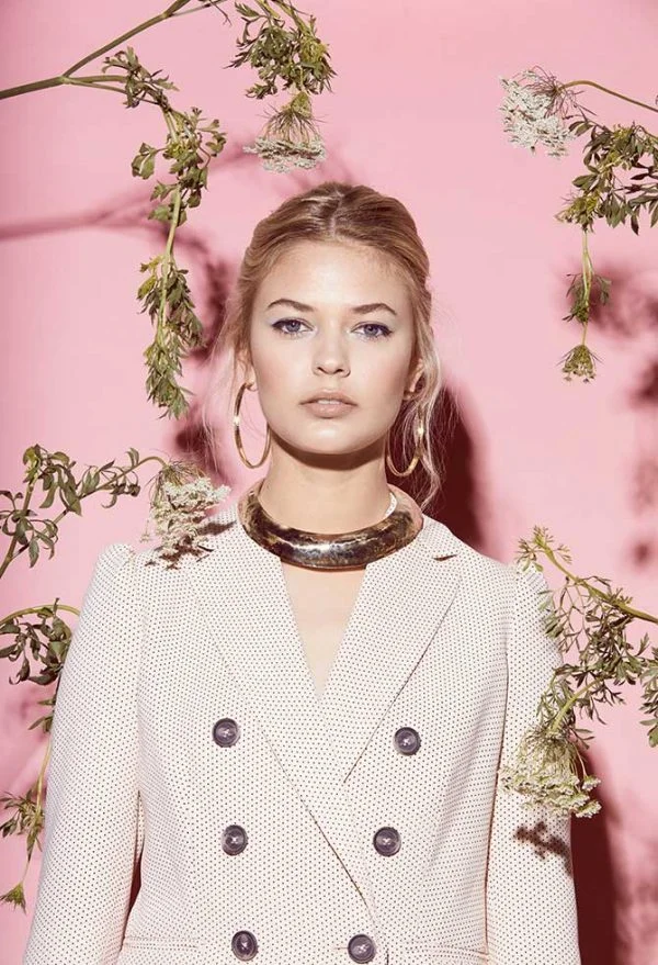 Current Margaret Ellis lookbook photos highlighting the Spring 2018 collection