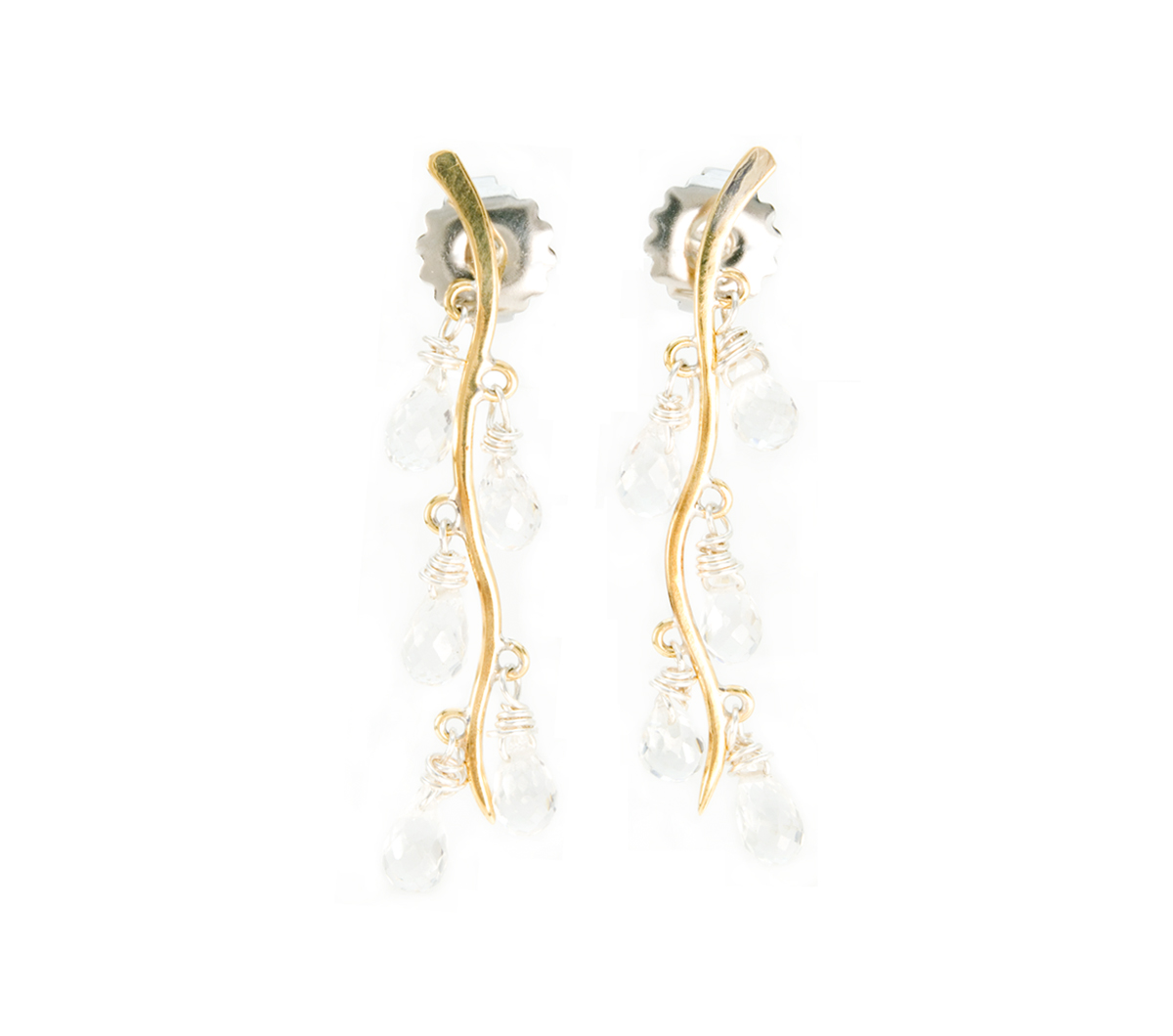 Bronze and White Topaz Earring © Margaret Ellis