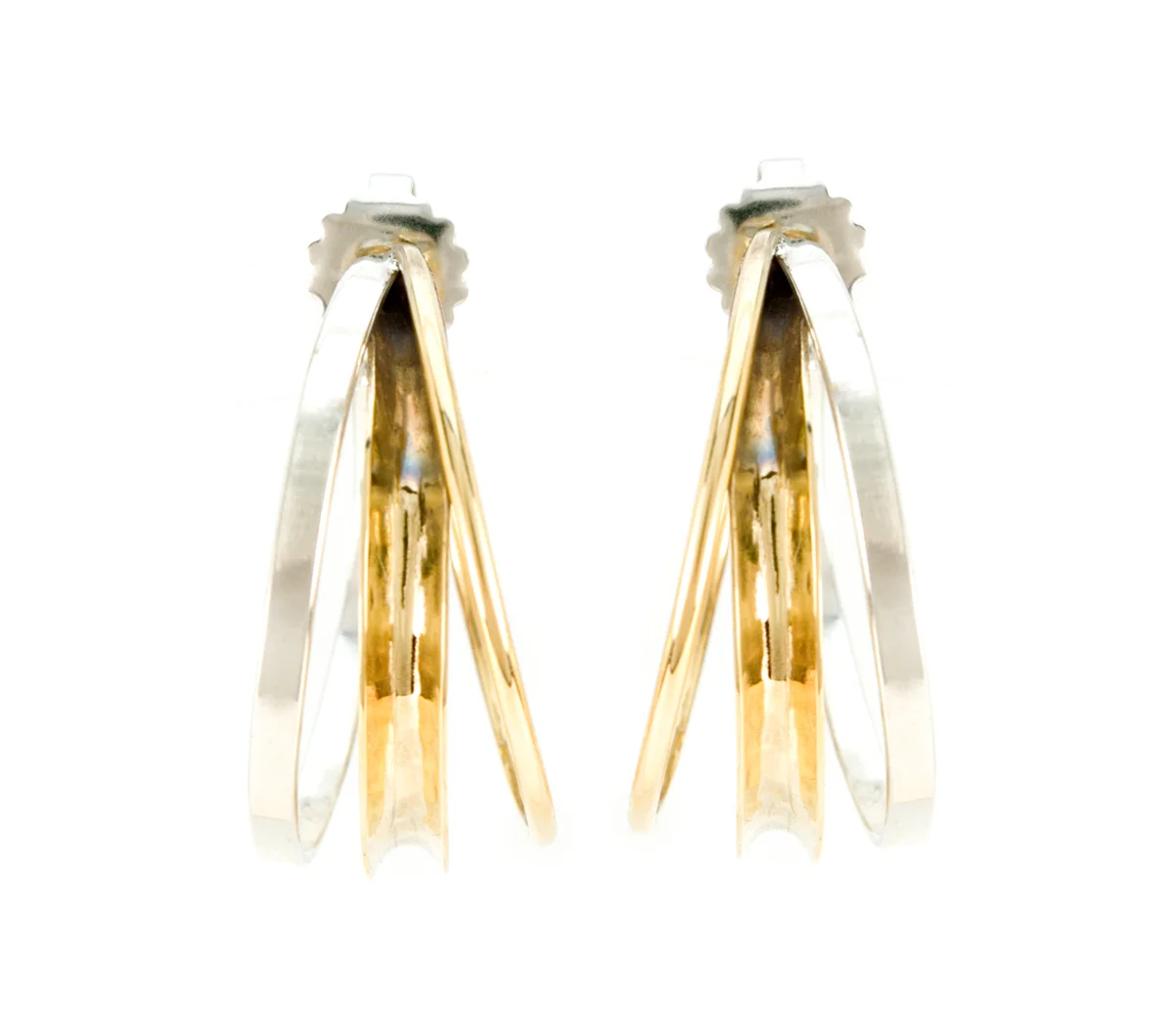 Silver and Bronze Hoop Earring © Margaret Ellis