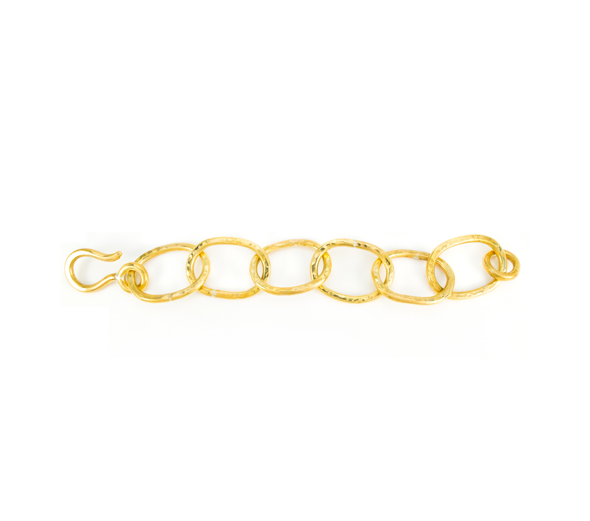 Bronze Heavy Chain Toggle Bracelet © Margaret Ellis