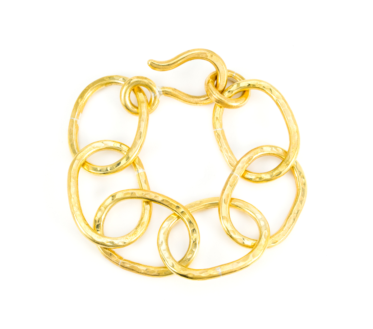 Bronze Heavy Chain Toggle Bracelet © Margaret Ellis