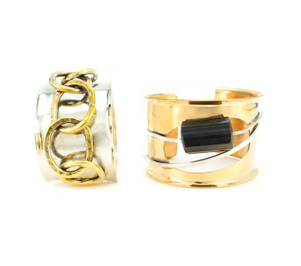 Silver & Bronze Cuffs © Margaret Ellis