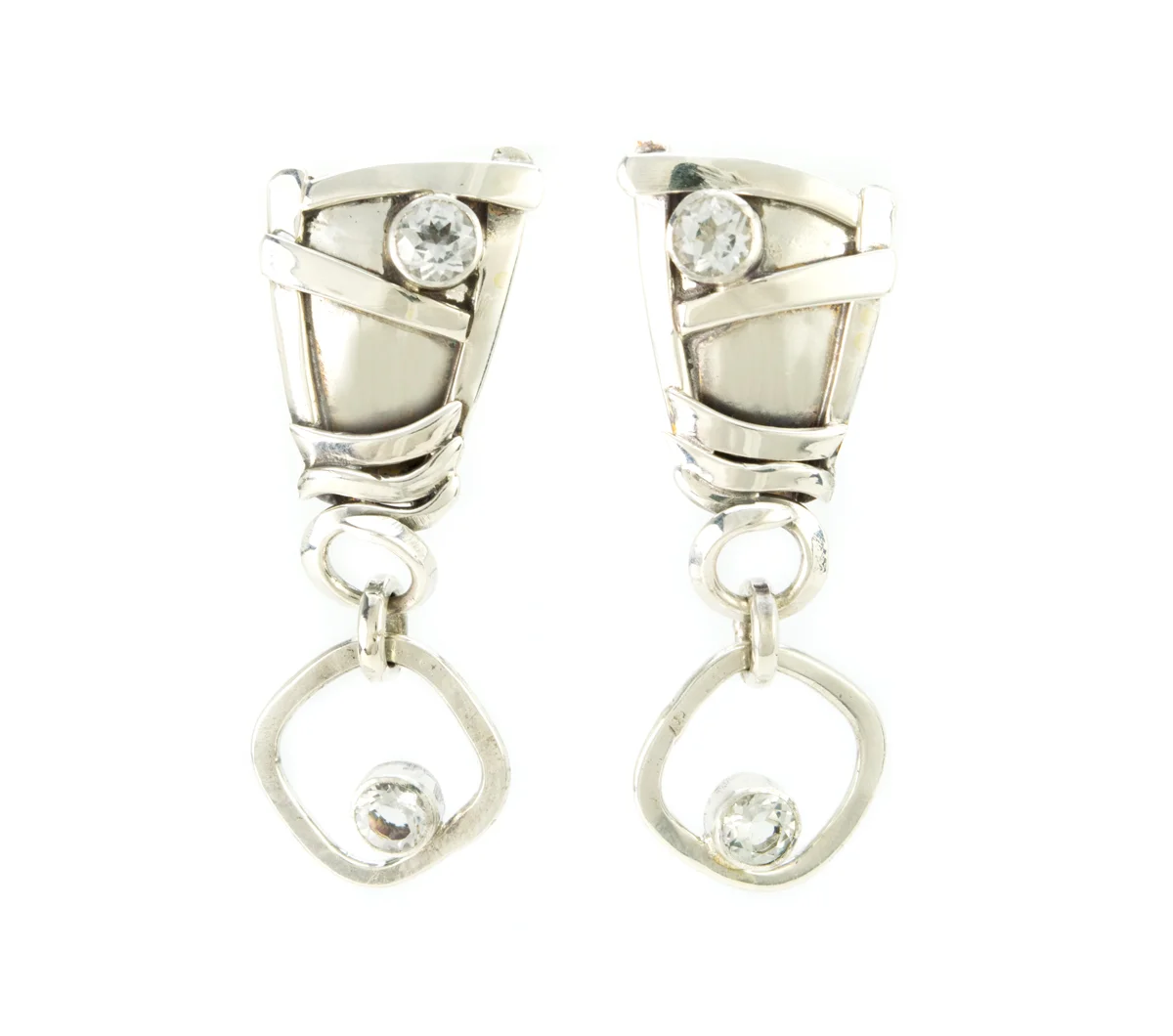 Silver White Topaz Earrings © Margaret Ellis