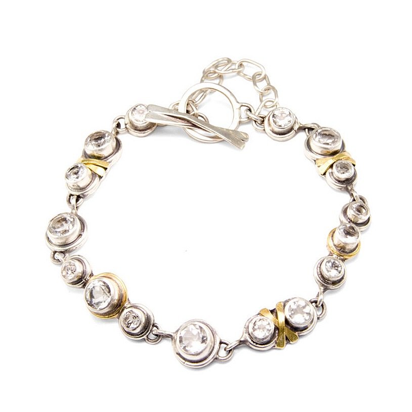You aren&rsquo;t like everyone else, so why should your tennis bracelet be? Customize your handmade heirloom-to-be in a combo of silver, bronze, 14k gold filled, 18 or 22k gold with white topaz, diamonds or your favorite colored gemstones. The most s