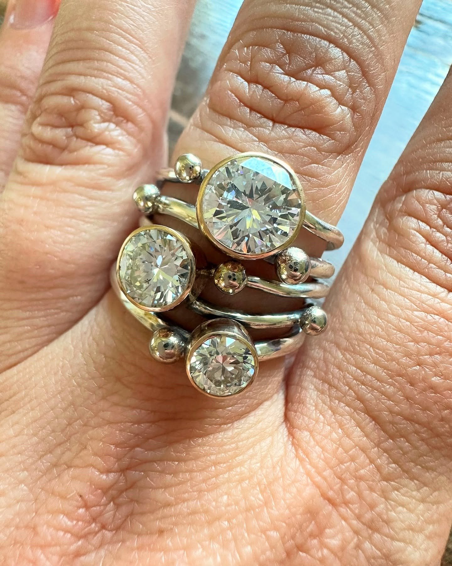 Every custom piece tells a story. Thank you for sharing yours&mdash;and trusting ME with it.

This beauty was handcrafted using diamonds and gold from our collector&rsquo;s mother&rsquo;s and both of her grandmothers&rsquo; personal jewelry boxes&mda
