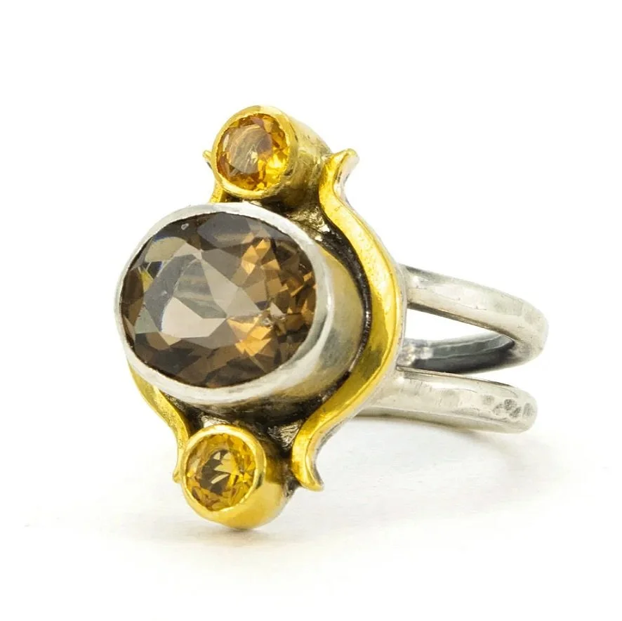 Quiet luxury, crafted by hand. Smoky quartz. Golden citrine. Sterling silver and 22k gold. Every detail&mdash;refined, sculptural, unmistakably ME. ✨✨✨