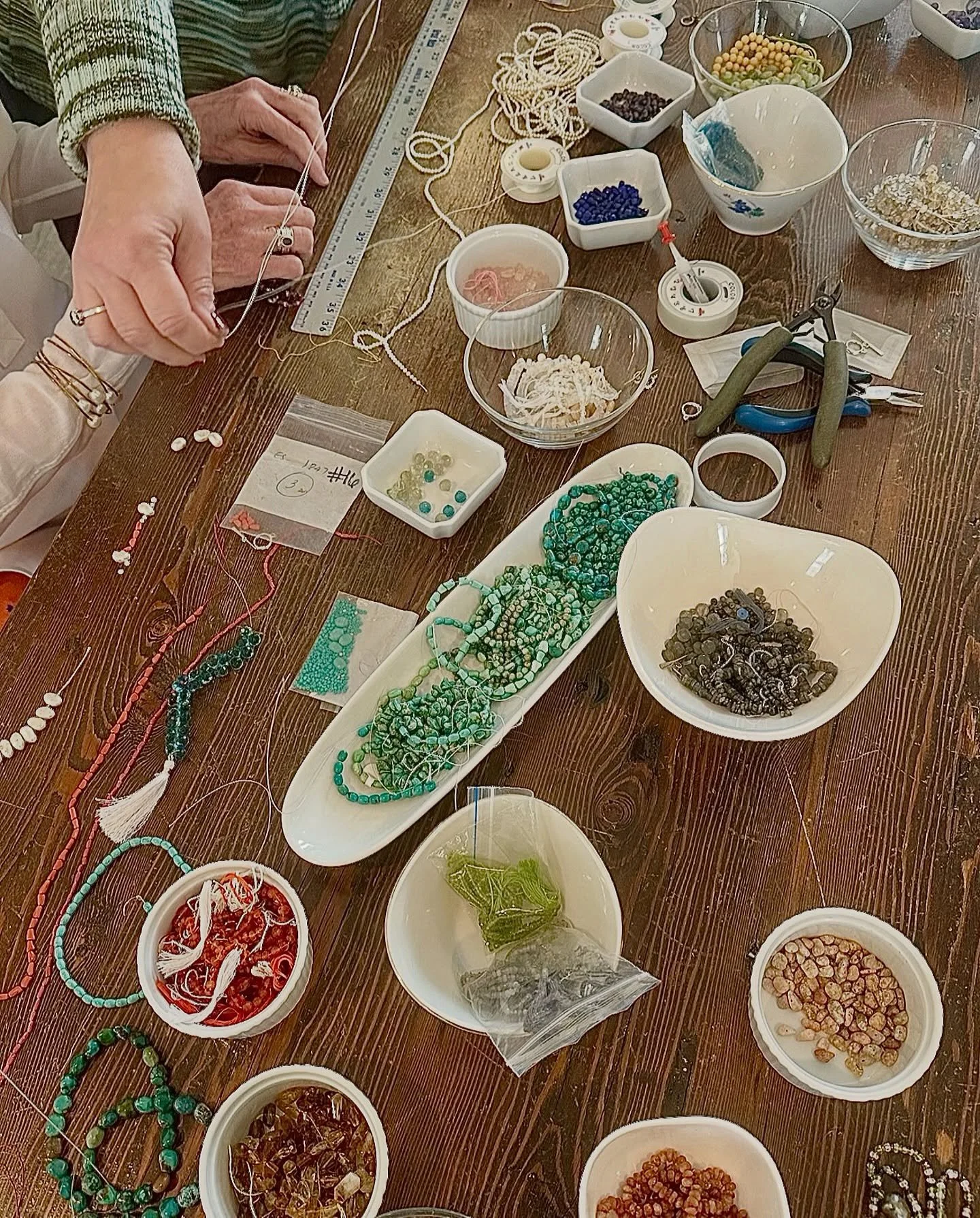 Join ME at the Table. 

A light-filled afternoon of color, creativity, and connection.✨✨✨

A Semi-Precious Stone Necklace Workshop for Mother&rsquo;s Day
April 24 or May 15 | 1&ndash;3 PM
Limited to six guests.

Choose your stones. Follow your instin