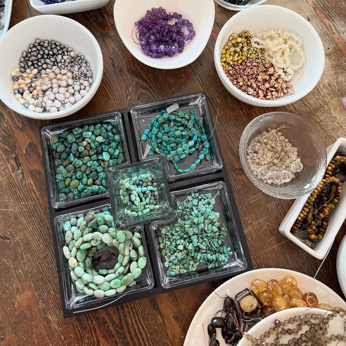 You&rsquo;re invited into the ME archives this Thursday &amp; Friday to explore a vast assortment of semi-precious stone beads and select stones collected over four decades&mdash;each chosen for its color, variation, and character. ✨✨✨

This personal