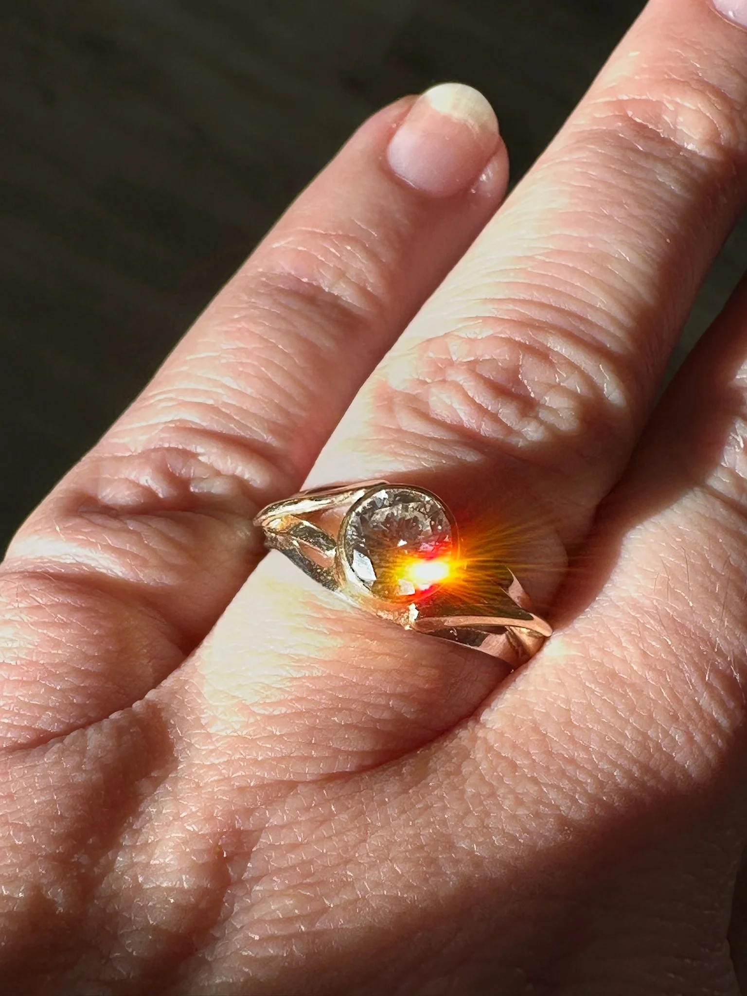 White and Yellow Gold Diamond Ring