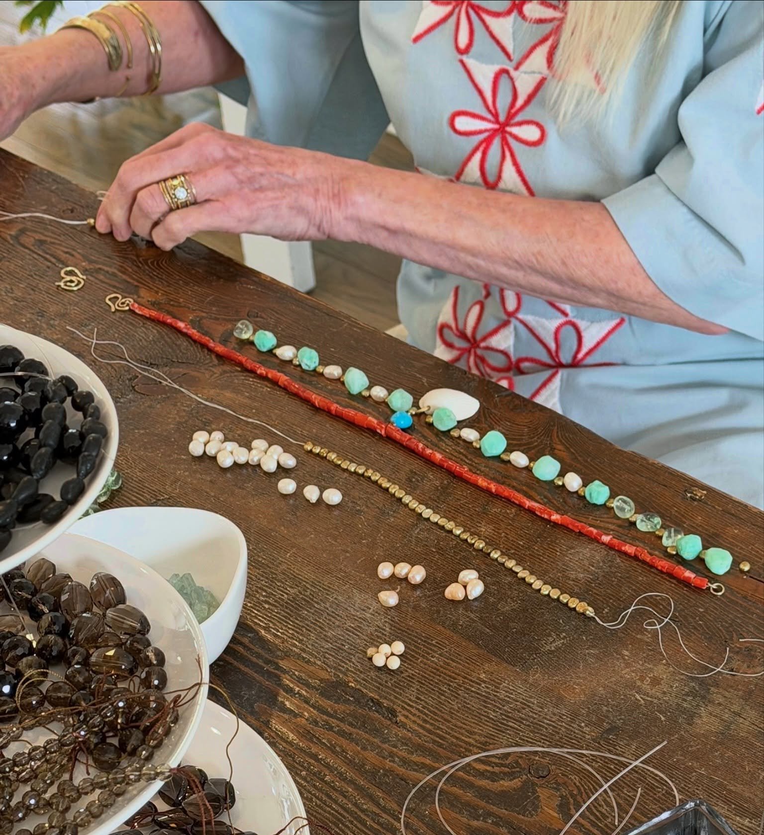This could be you next week. 👀

Choose your stones. Make it your own. Leave with something special that YOU made by hand.

Our one and only fall Creative Stone Necklace Workshop is next Friday&mdash;and there are still seats left. Secure your spot a