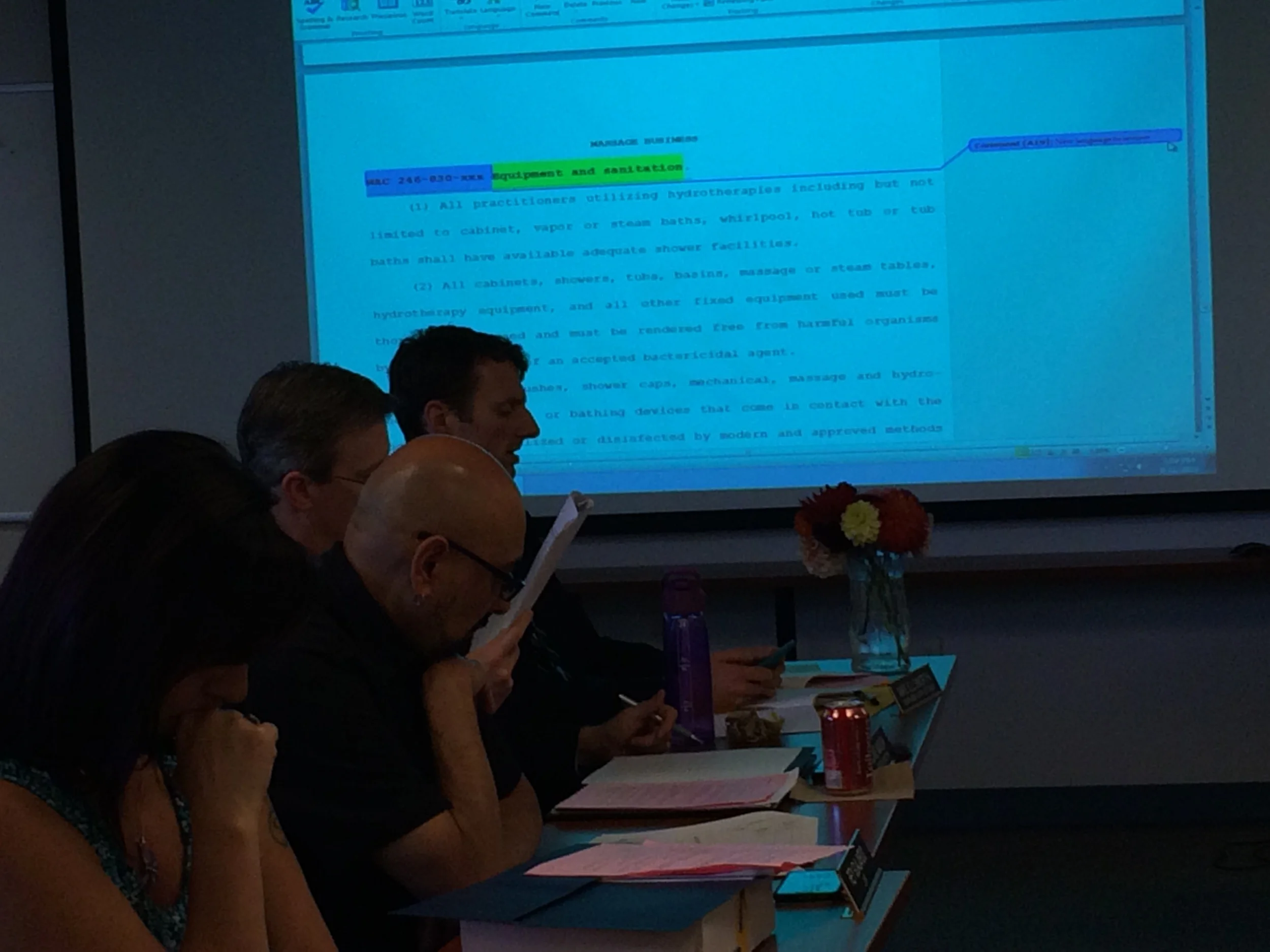 Board of Massage Business Meeting : 09-11-2015