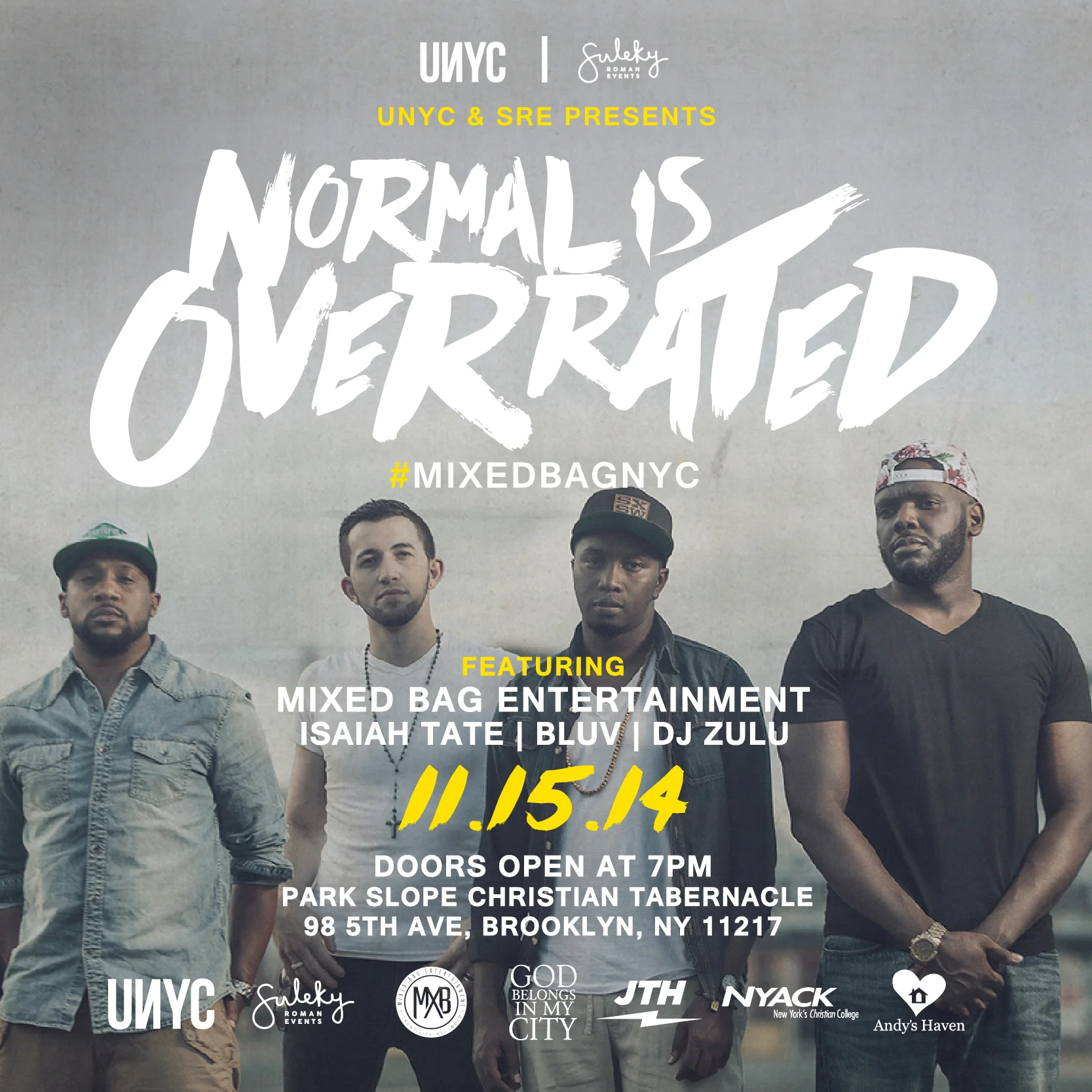 UNYC & SRE Presents Mixed Bag Entertainment in NYC