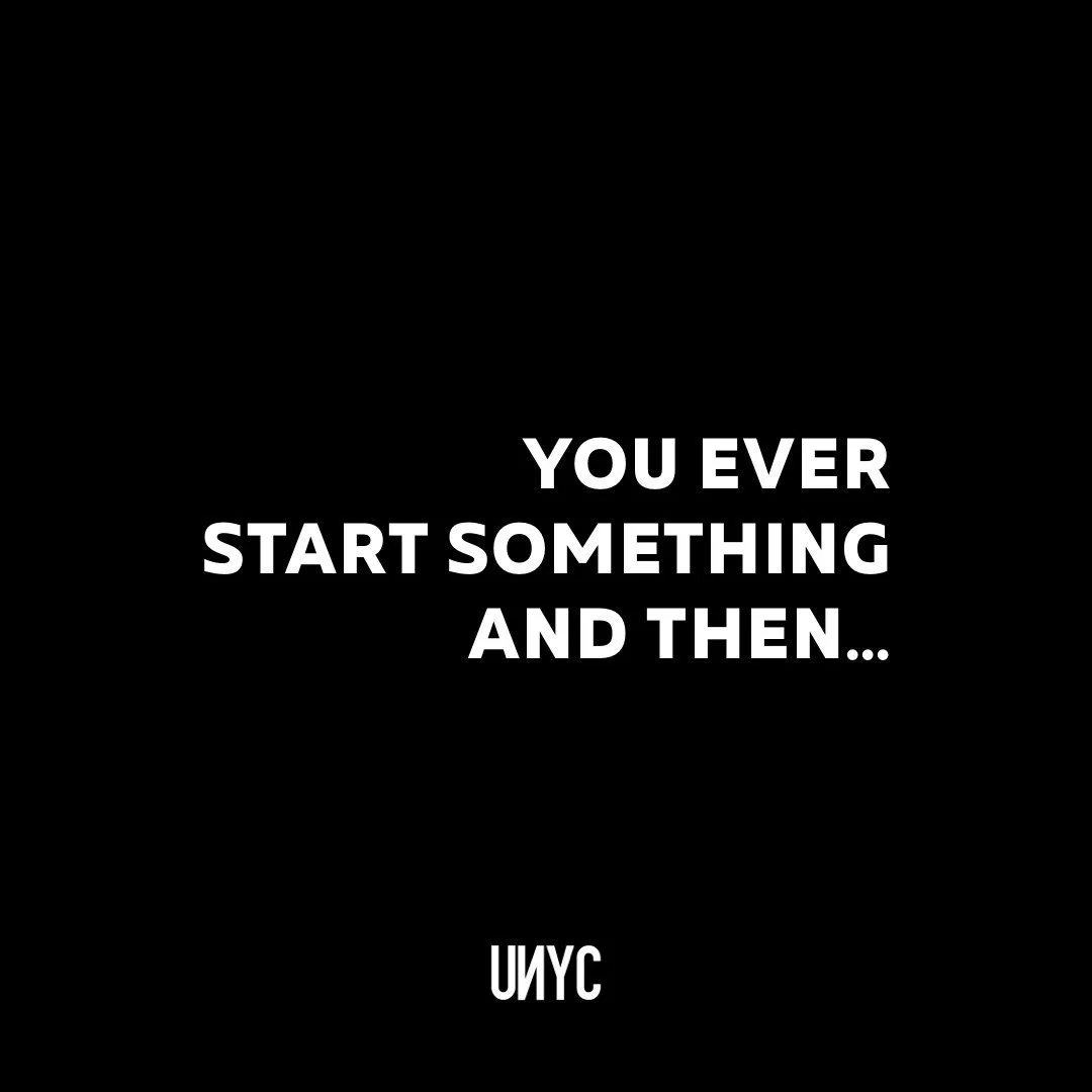 Struggling to follow through…