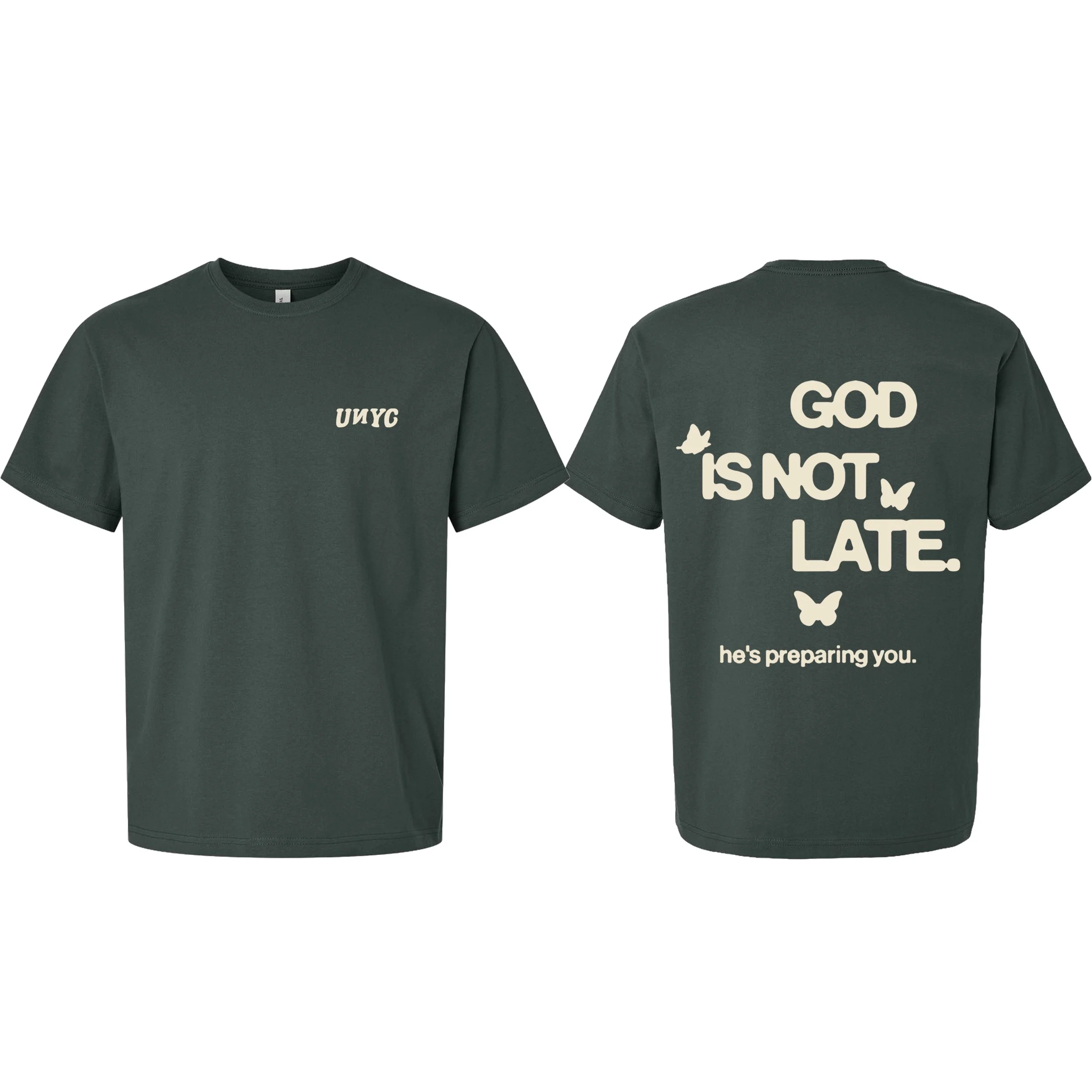 God Is Not Late - 7.5 oz (Hunter Green)