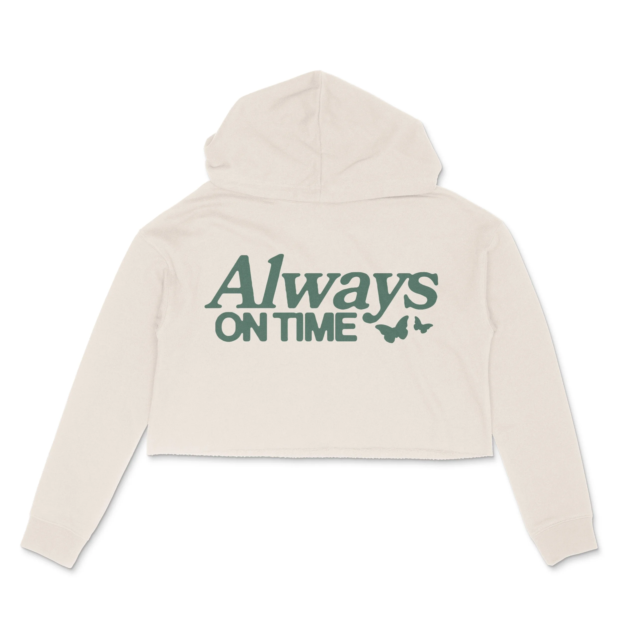 Always On Time - Women's Crop Hoodie