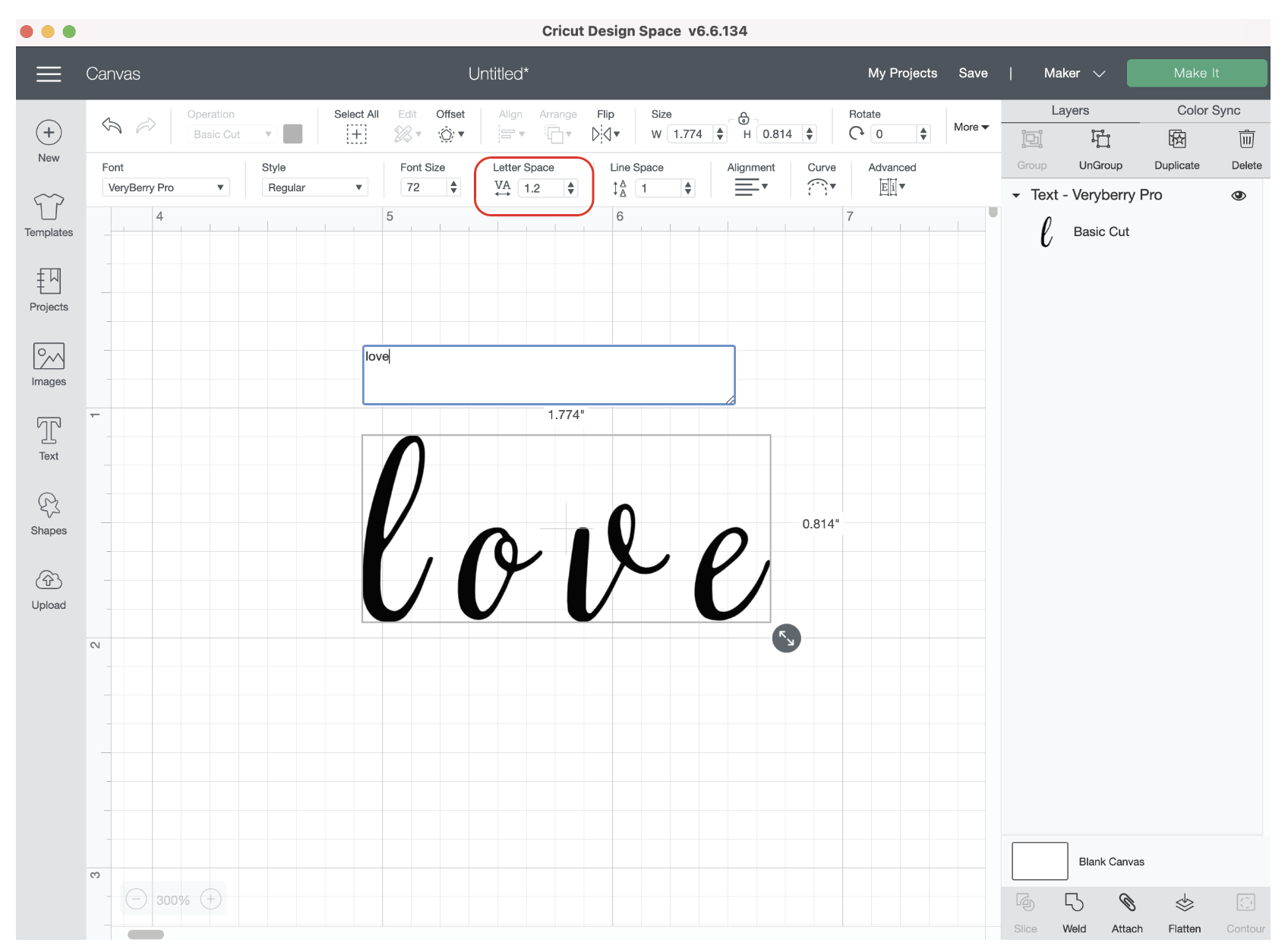 How To Fill In Writing Text in Design Space and Make Solid Letters using  Hatch Fill 