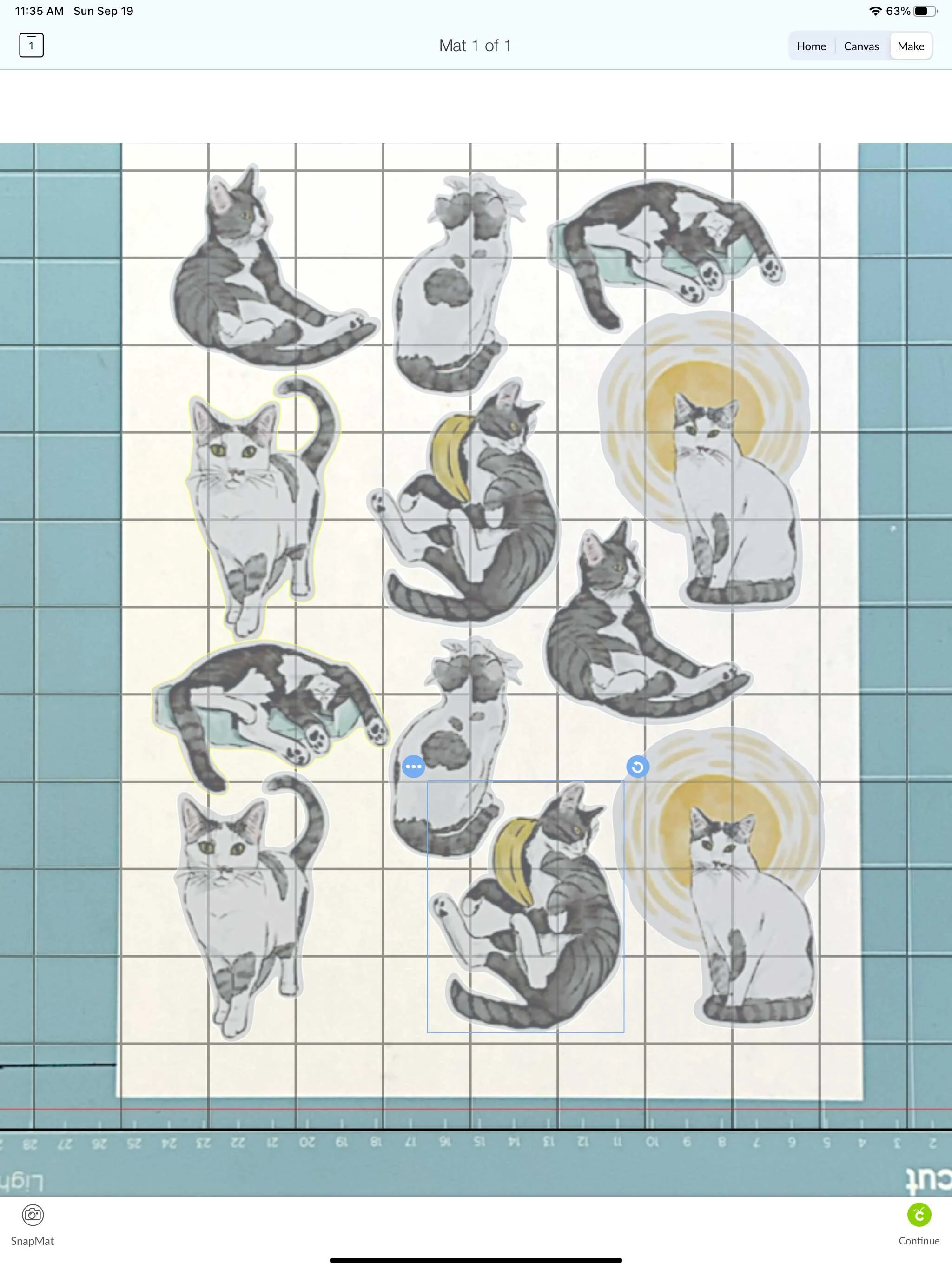 Cricut Snap Mat Feature to Cut Stickers