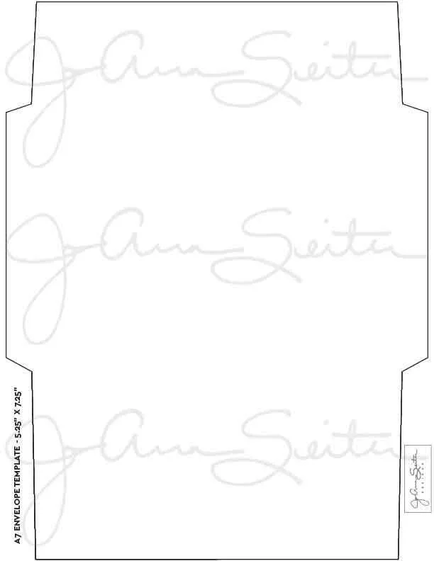 5x7 Envelope SVG - SVG Envelope Cutting File Template