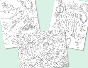 Mother's Day Coloring Pages, Set of 3 Floral Printable Coloring Sheets —  JoAnna Seiter