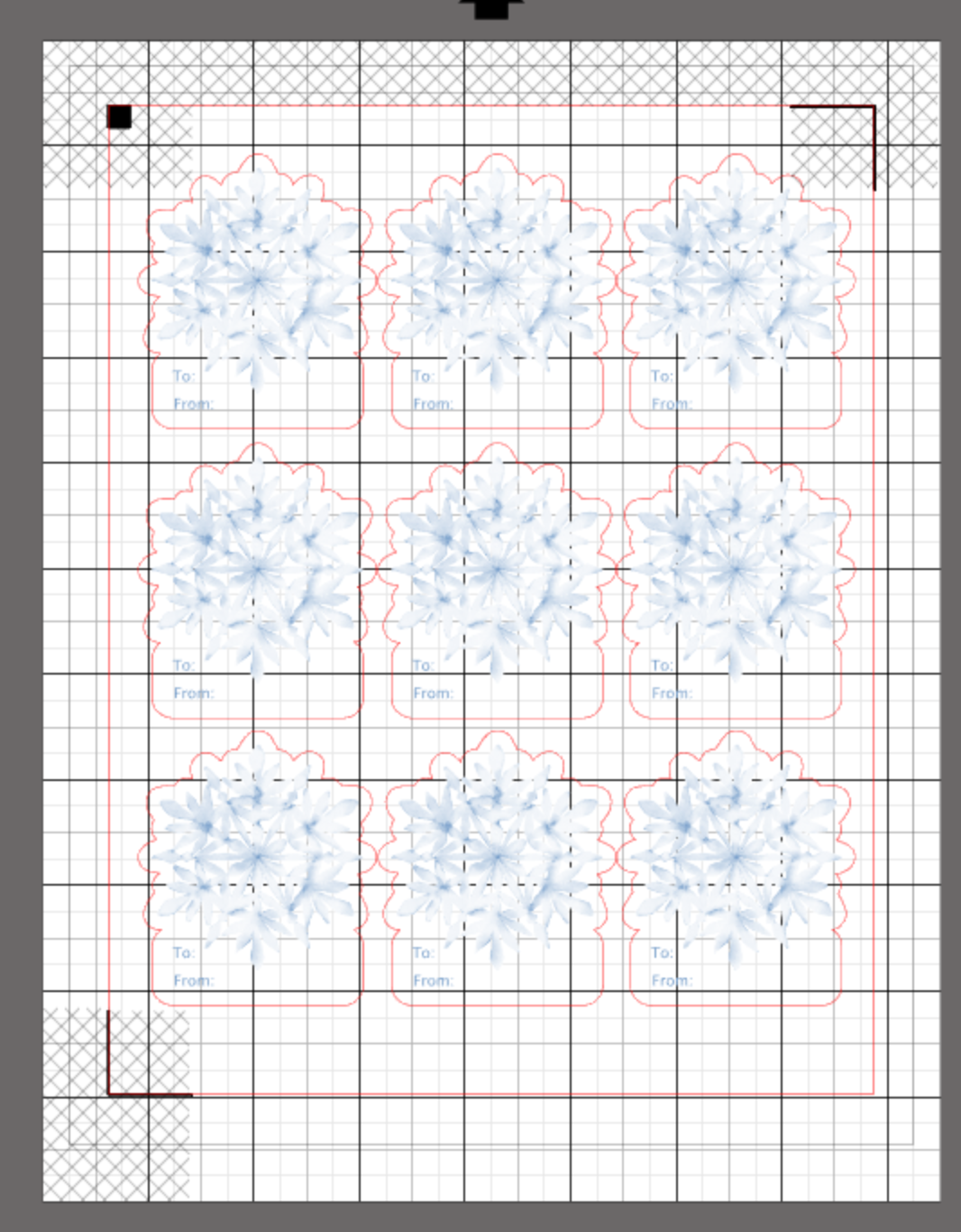 Print and Cut Snowflake Stickers