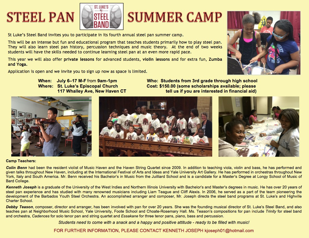 St. Luke's Steel Pan Summer Camp