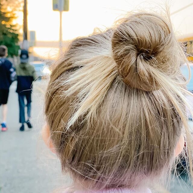 Top knots, sunsets and brothers who are in a rush to play iPad at ballet. 💛 These are the days.