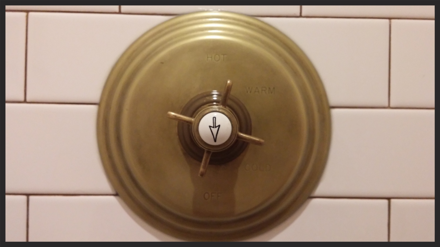 Empire room antique brass shower valve