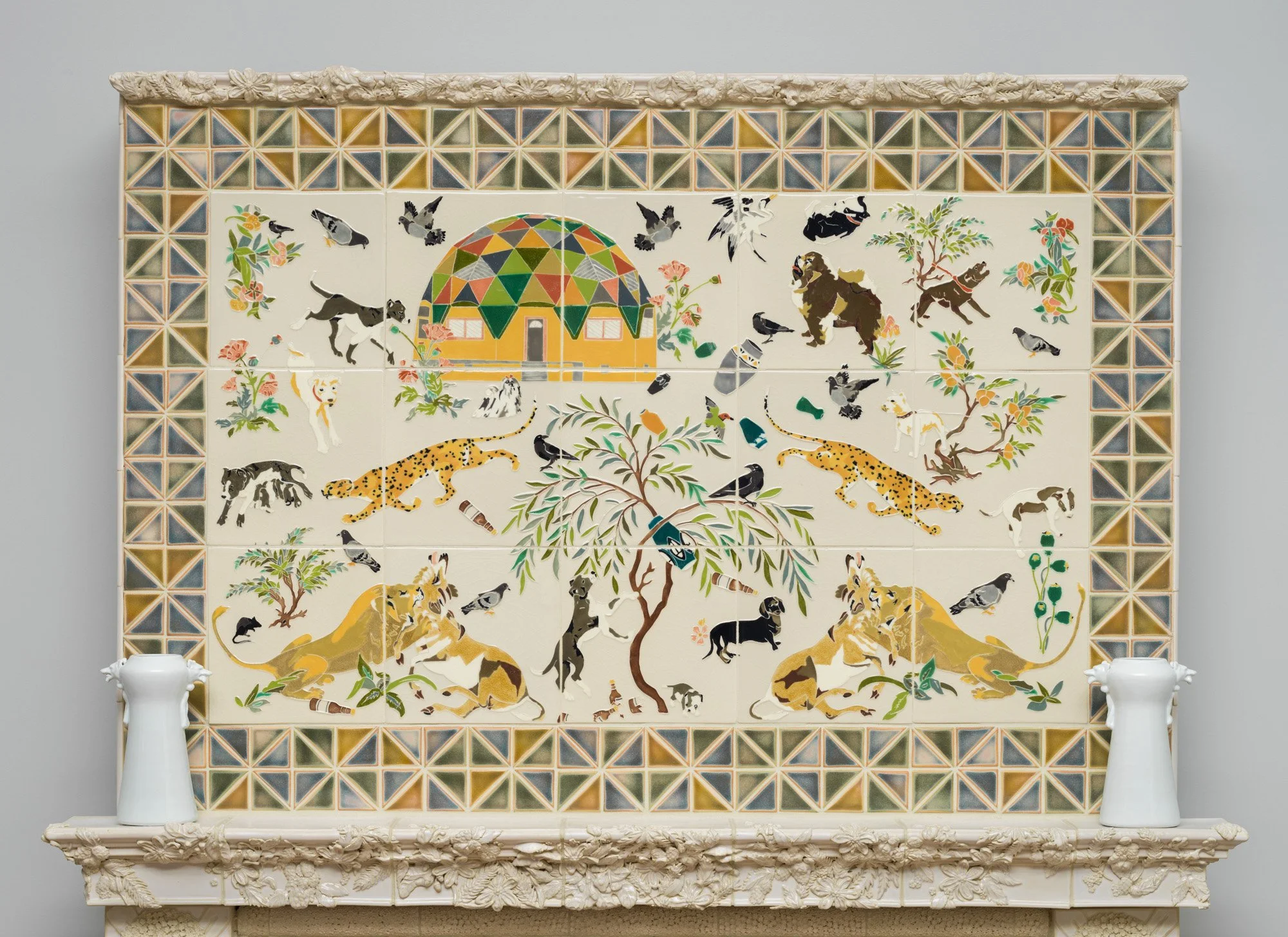 The Living Room Fireplace mantel.jpg