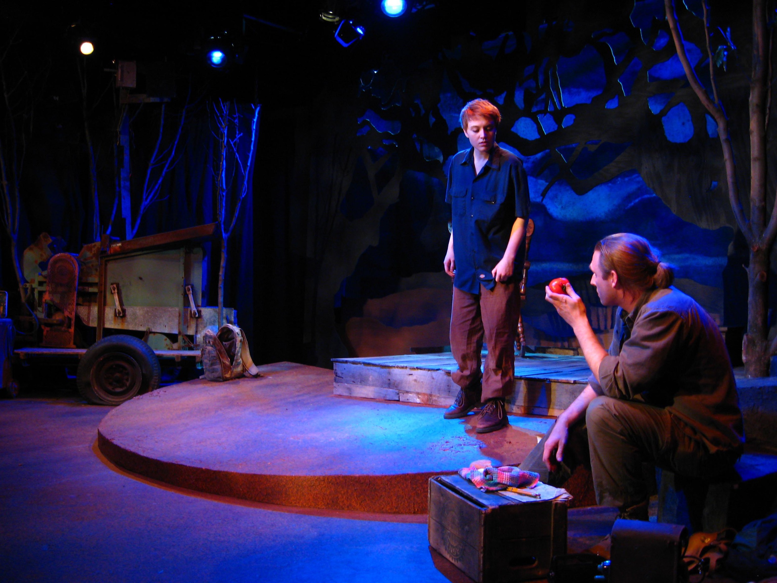 MaryBeth Griffith (Mel) and Travis Horseman (Jonathan), Age of Bees, MadLab Theatre , directed by Jim Azelvandre
