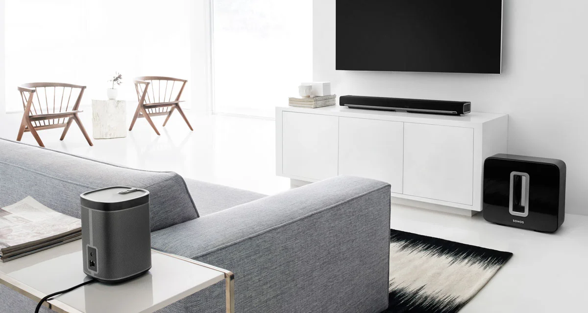 Sonos Smart Home Audio System with Single Remote