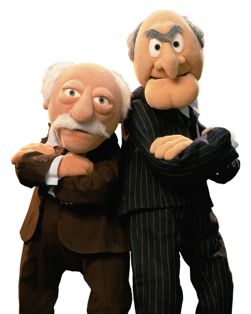 Statler and Waldorf from the Muppet Show