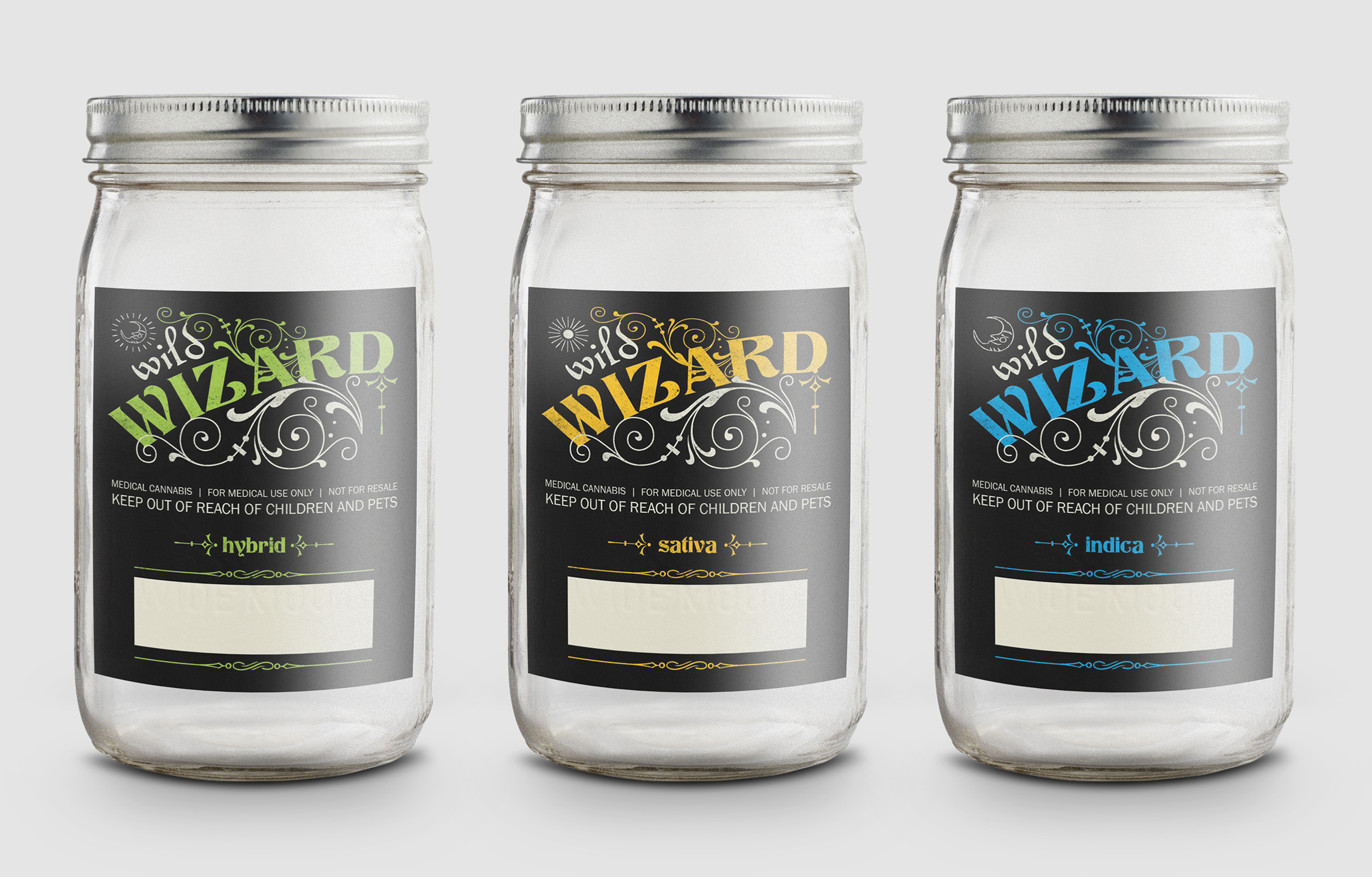 Wild Wizard Jar Labels