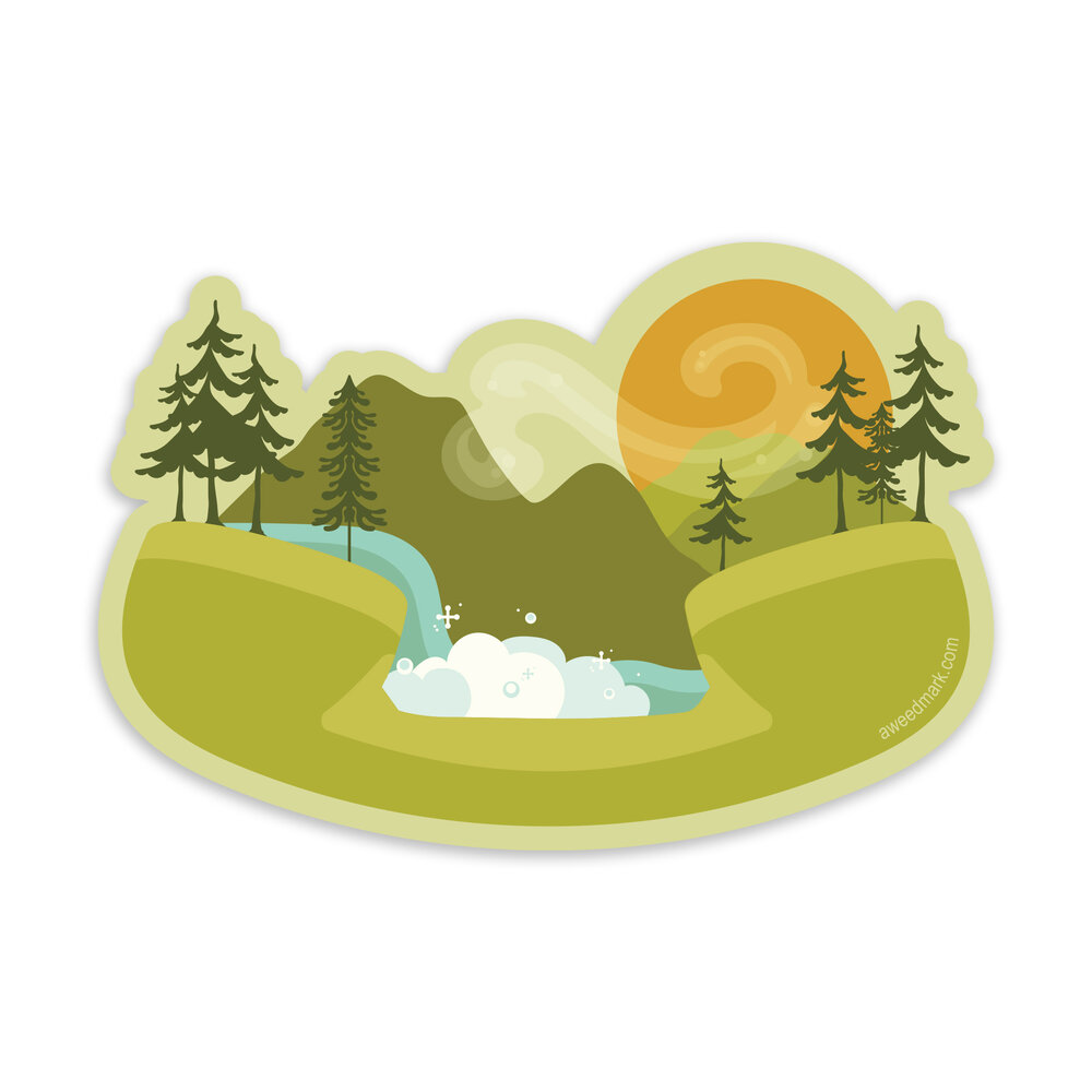 Explore Nature Forest Sticker — Feel-good stickers, cards, & pins