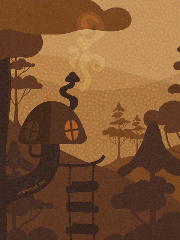 Mushroom-Forest-House-Sci-Fi-Fantasy-Illustration-by-Amanda-Weedmark.jpg