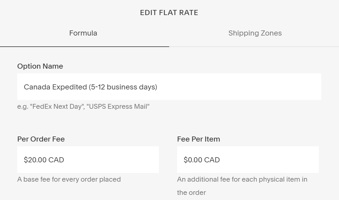 Setup Shipping for Retail & Wholesale on Squarespace — Amanda Weedmark