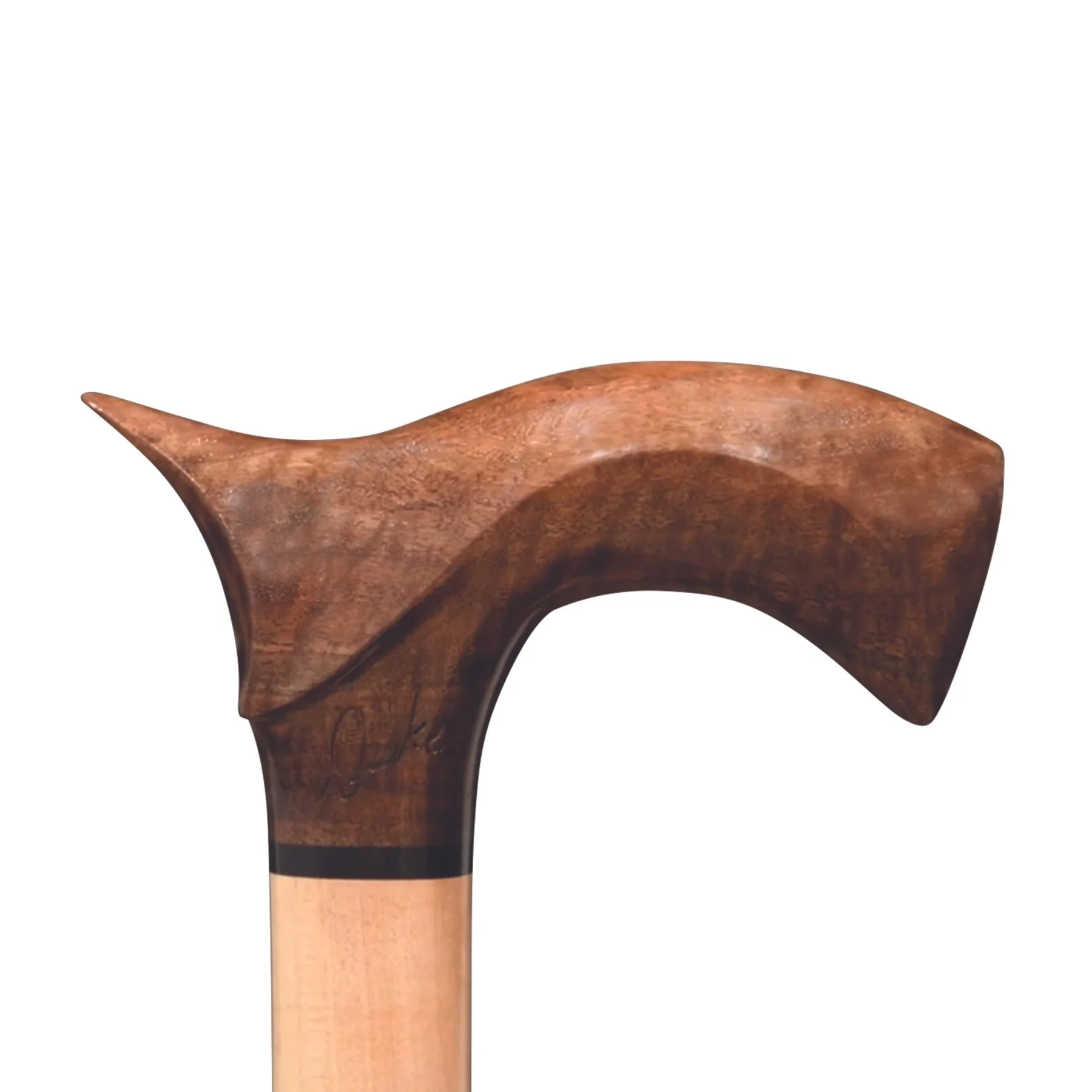 Walnut + Maple Walking Cane