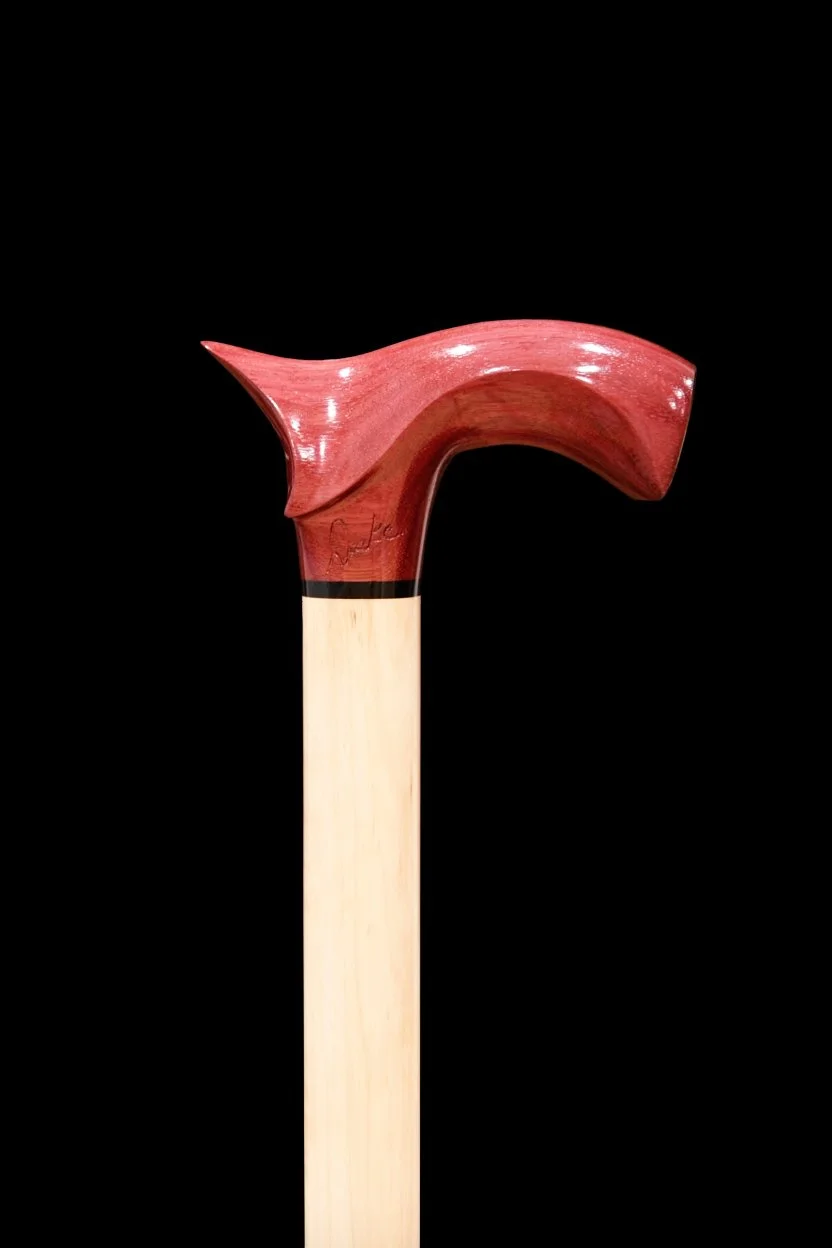 Purpleheart &amp; Maple Cane